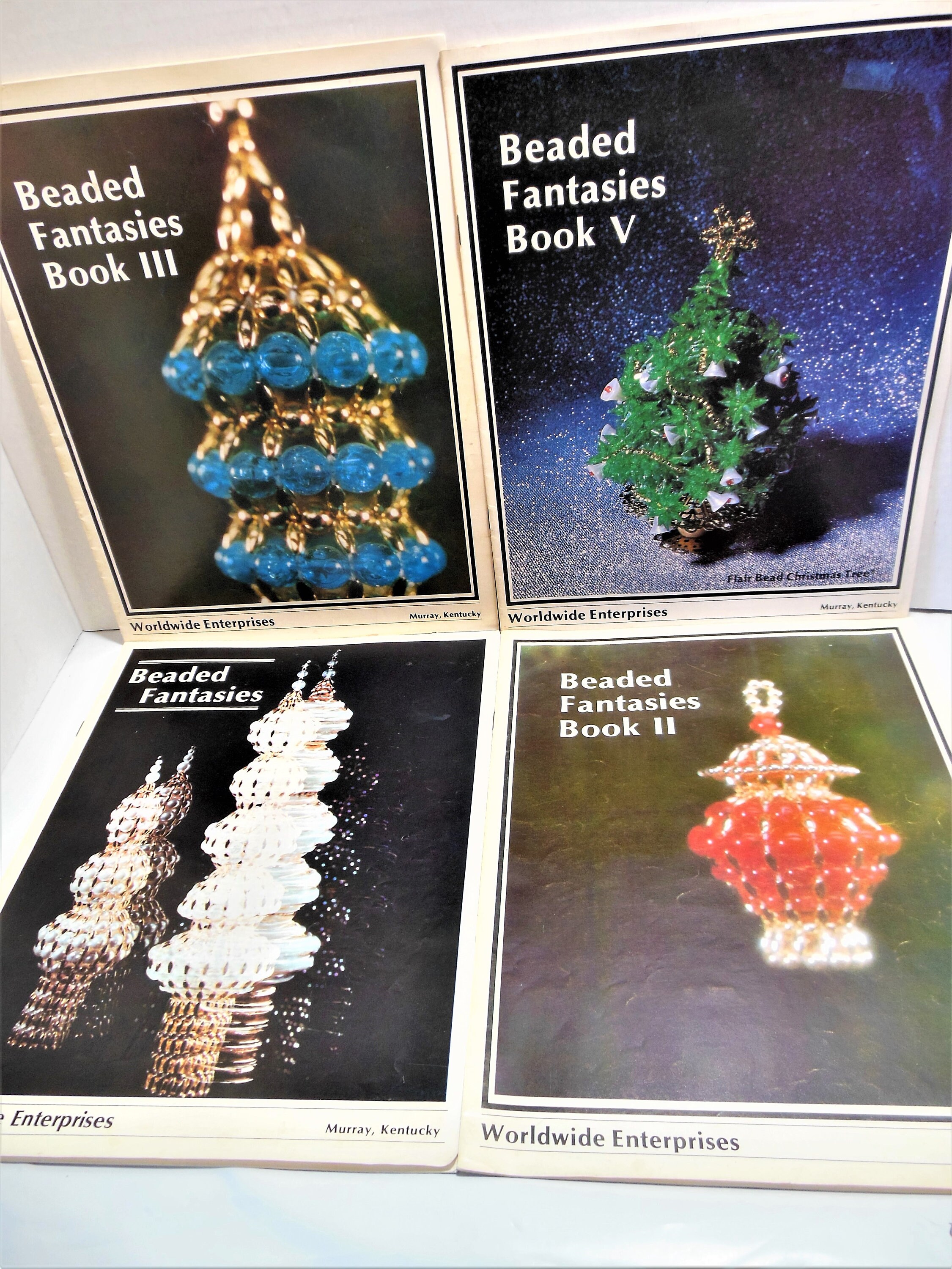Lot BEADED FANTASIES BOOKS 1 2 3 And 5 Beading Vintage Etsy