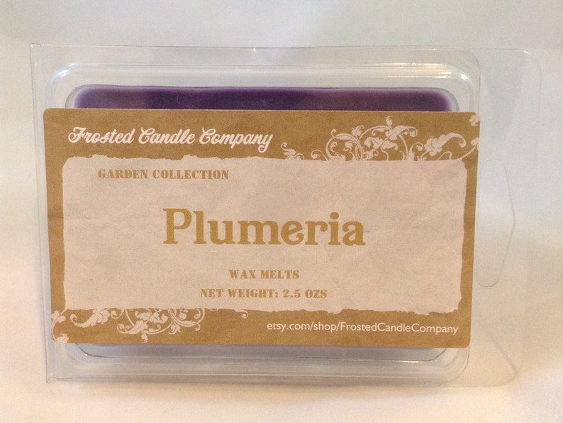 Plumeria 2.5oz Soy Wax Melts Scent Fresh Floral Spring One Package image 1