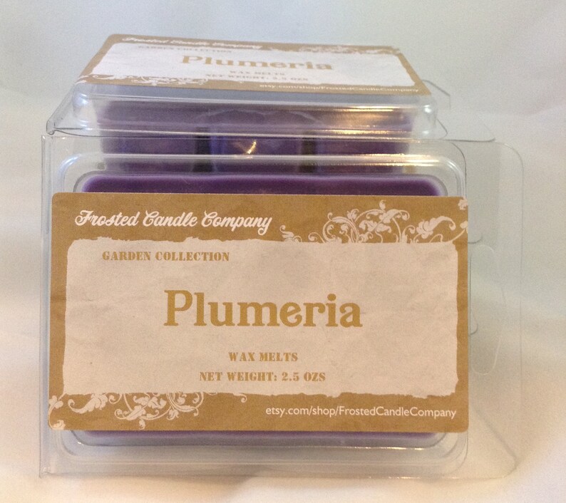 Plumeria 2.5oz Soy Wax Melts Scent Fresh Floral Spring One Package image 3