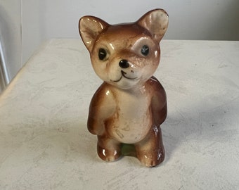 ヴィンテージ 陶器 置物 赤ちゃん クマ 立つ 1950 年代 擬人化 - Etsy 日本