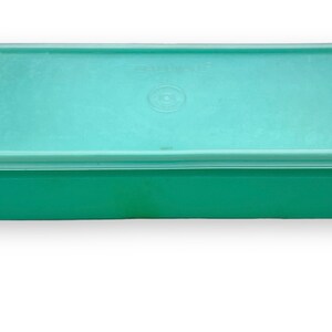 Vintage Tupperware Verkäufer 892-1 Jadeite Green Art Farbe mit klarem Deckel