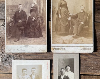 Antique Couple Photos – Victorian Cabinet Cards & CDVs