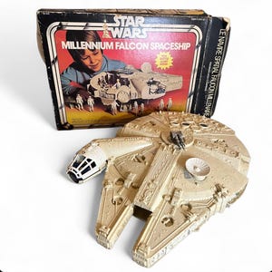 Vintage 1979 Kenner Star Wars Millennium Falcon Spaceship Toy with Original Box – Classic Collectible!