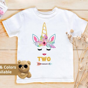 Unicorn girl birthday shirt, unicorn birthday party tee, unicorn outfit, unicorn shirt, pastel rainbow unicorn, Rainbow Theme Dress | 792A