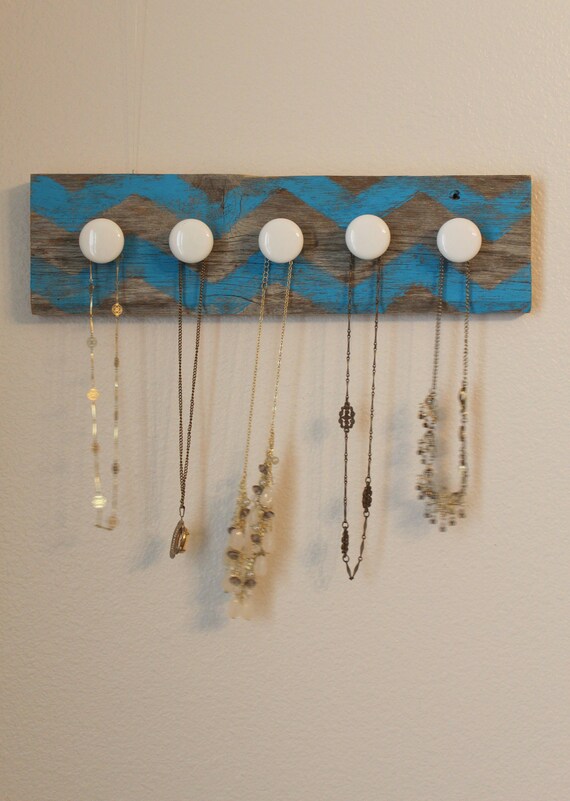 Items similar to Wall Hanging Necklace Holder Wall Mount Necklace