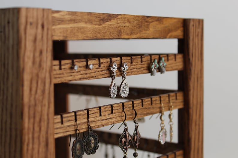 Spinning Earring Holder Rotating Jewelry Display Tabletop Etsy