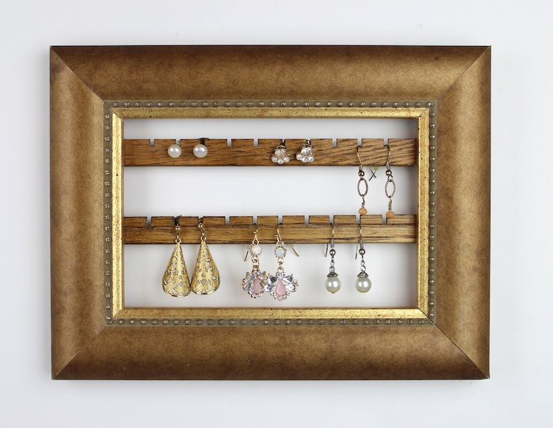 Hanging Stud Earring Holder Small Earring Display Wall Mount Etsy