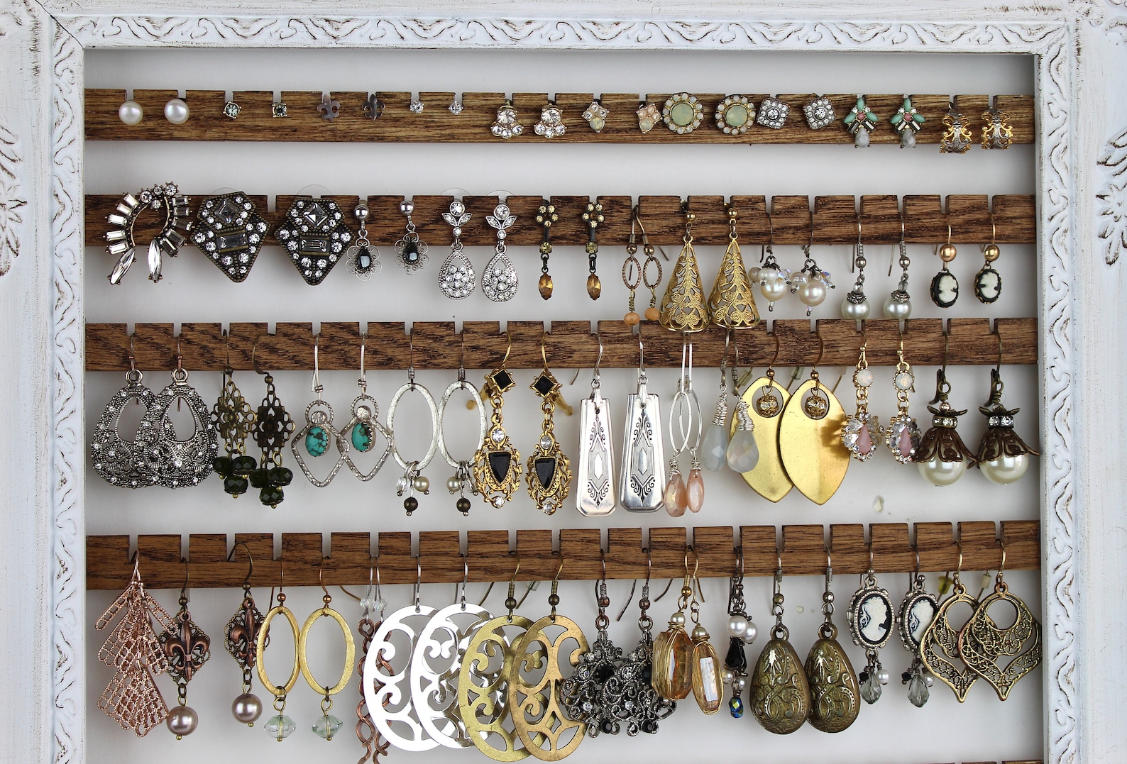 16 Earring Slats with Holes DIY Earring Organizer Hand Etsy