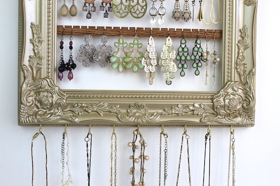 Stud Dangle Earring Holder Wall Mount Hanging Jewelry Organizer Display  Close for sale online