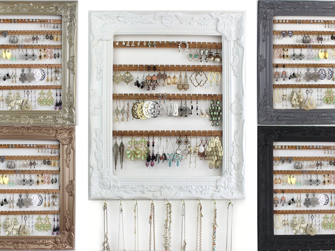 Jewelry Organizer Wall Post Earring Holder Earrings Etsy