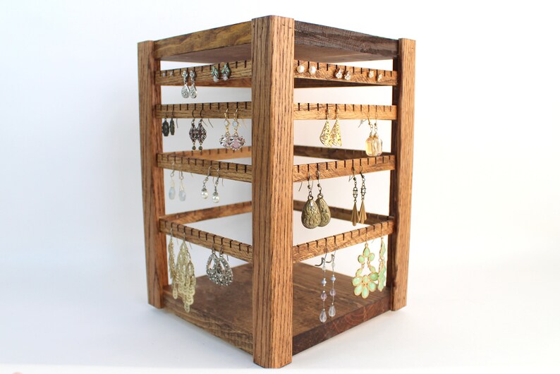 Spinning Earring Holder Rotating Jewelry Display Tabletop Etsy