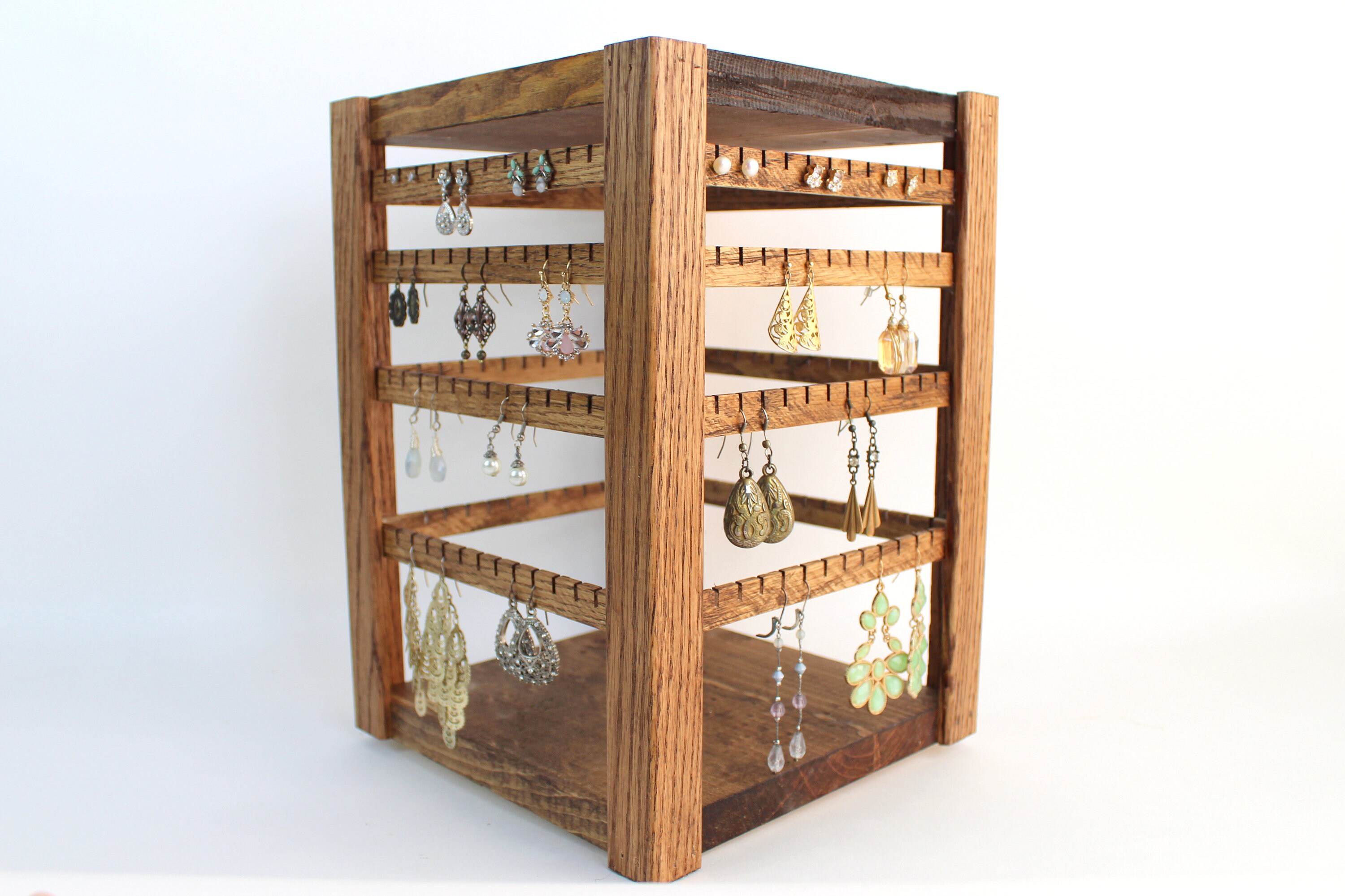 Spinning Earring Holder Rotating Jewelry Display Tabletop Etsy