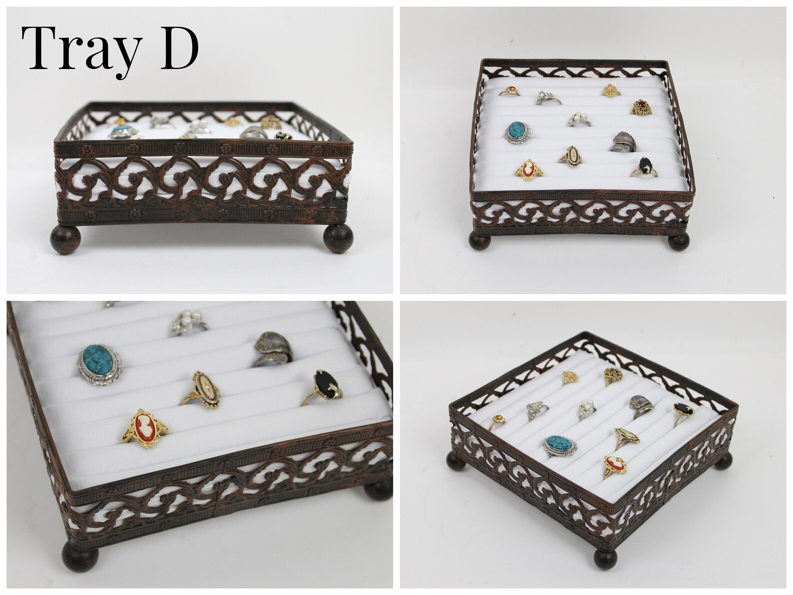 Ring Display Box Jewelry Tray Jewelry Organizer Stand Etsy