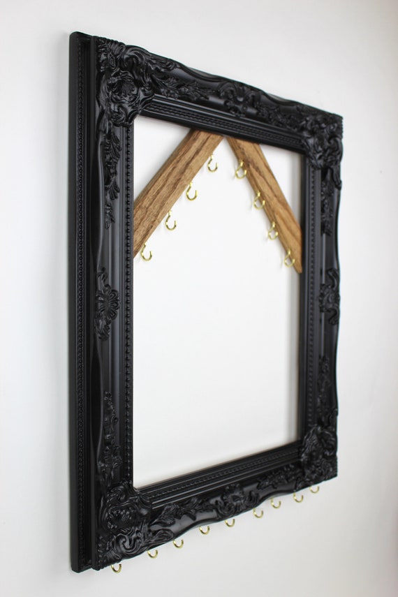 Wall Hanging Necklace Display Custom Jewelry Holder Frame Ornate Organization Framed Organizer Creatively Cluttered