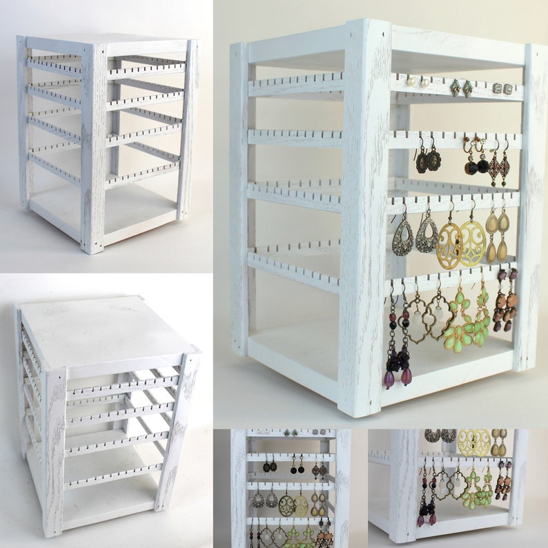 Spinning Earring Holder Rotating Jewelry Display Tabletop Etsy