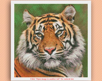 Cross Stitch Kit Tiger Love J-1062 - Etsy