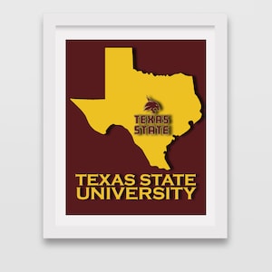 Texas State sign // Texas State University sign // College sign // Texas sign // Bobcats sign // Texas Sign