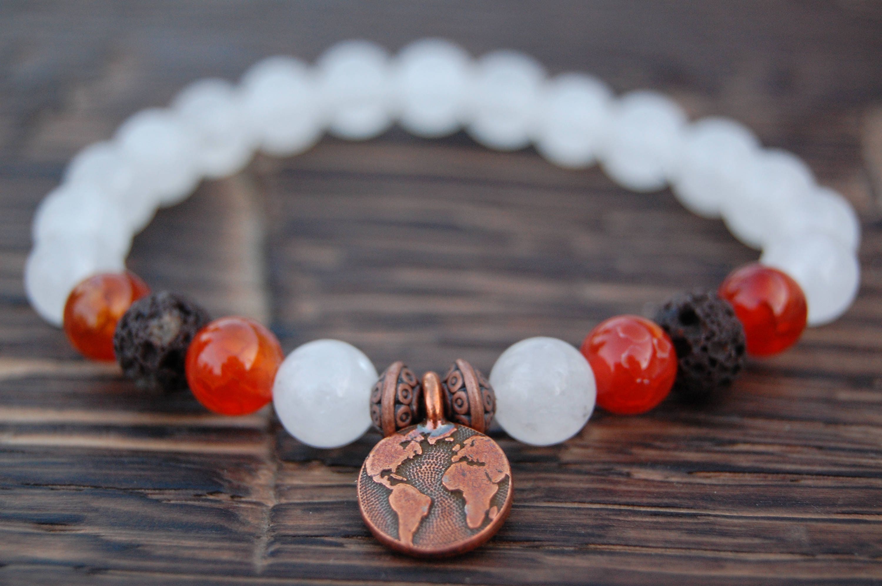 Essential Oil Diffuser Aromatherapy Bracelet White Quartzite Etsy