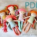 see more listings in the Rag doll sewing pattern section