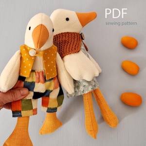 Patron de couture peluche d'oie