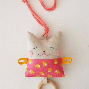 Pattern Stuffed Cat Doll for Baby Textile Baby Teething Doll - Etsy