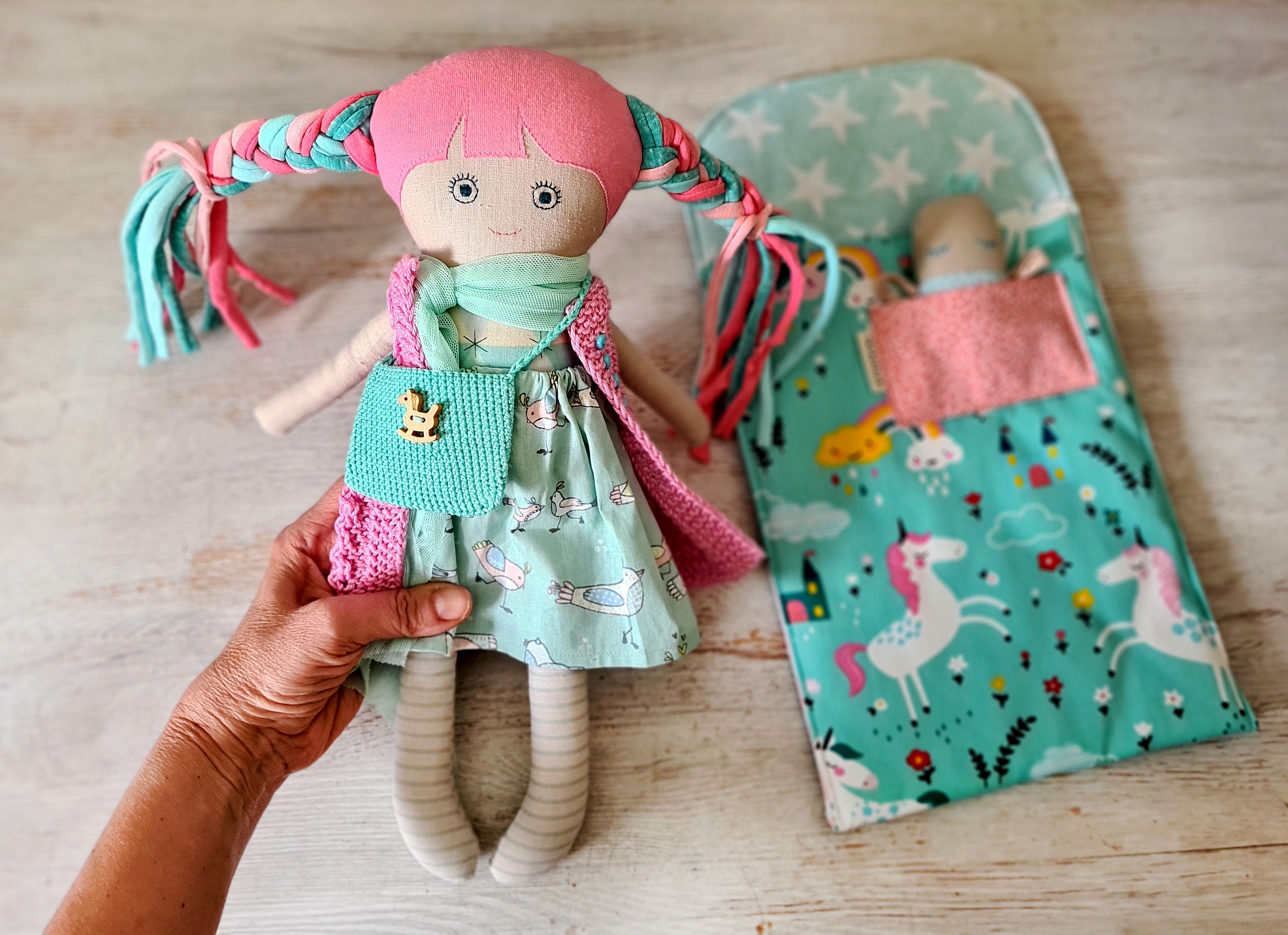 Fabric Rag doll first birthday gift for Kids . Fabric doll | Etsy