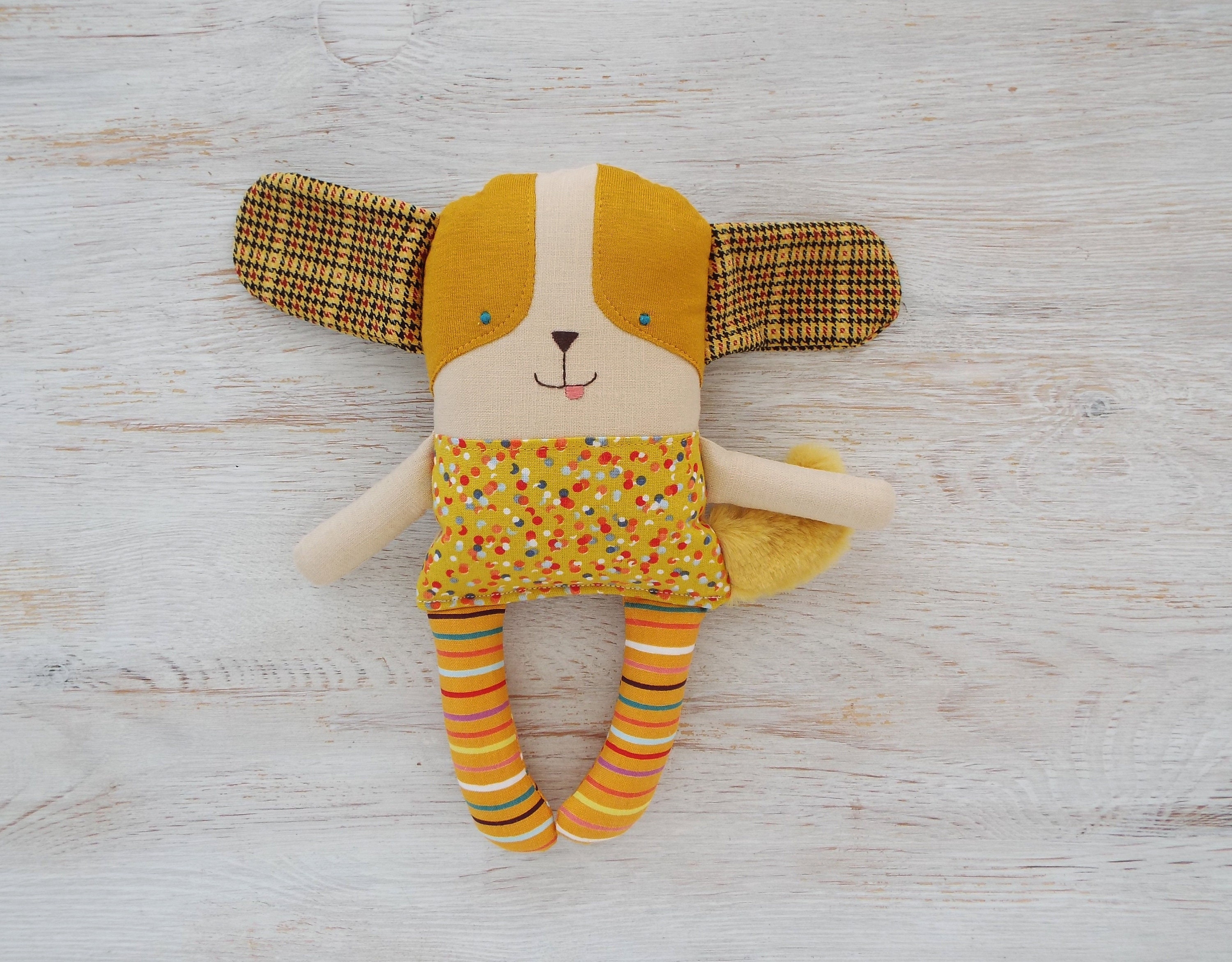 Dog toy stuffed animal . Puppy handmade doll . Puppy stuffed Etsy