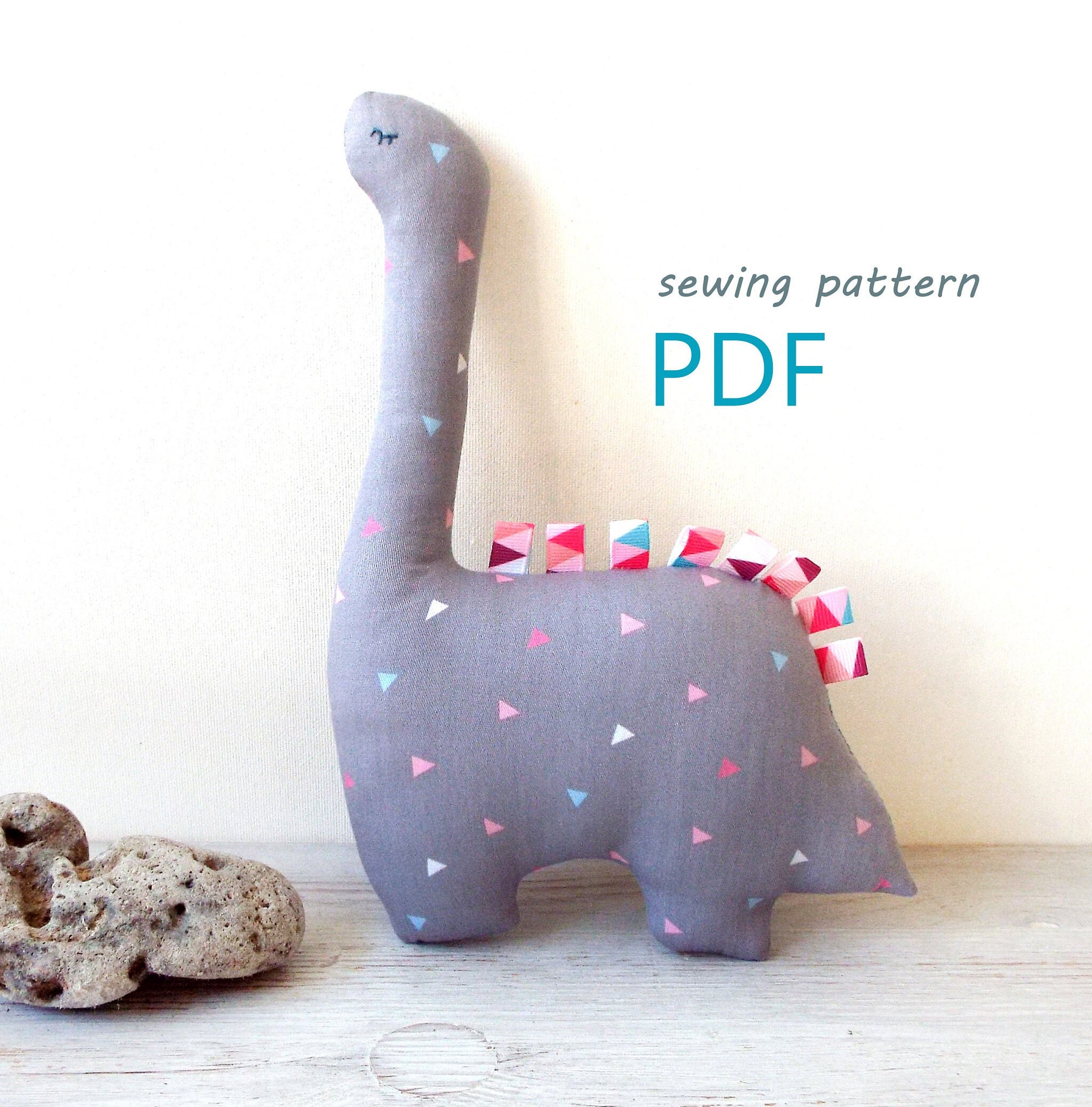 Dinosaur Plush Sewing Pattern: Stuffed Animal Toy (PDF Pattern) - Etsy