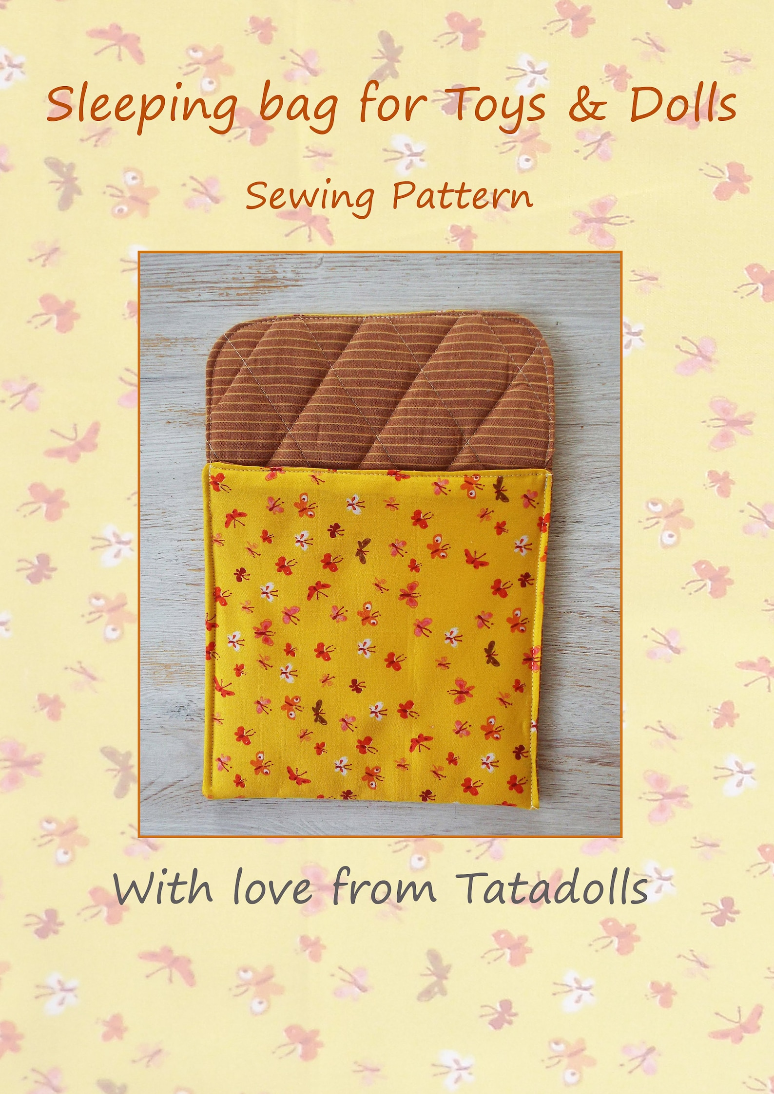 DIY Sleeping Bag for Toys & Dolls Pattern PDF Sewing Rag Etsy