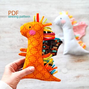 Stuffed Dragon Sewing Pattern Cute Dragon Keychain Sewing Pattern ...