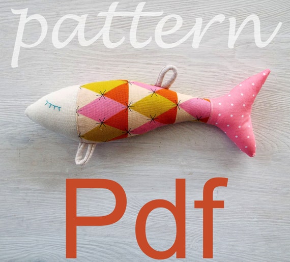 Stuffed Fish Doll Pattern, Handmade DIY Doll Pattern, Fish for Fish Lover,  Textile Rag Soft Fish for Your Cat, Fabric Fish Toy for Baby -  Canada