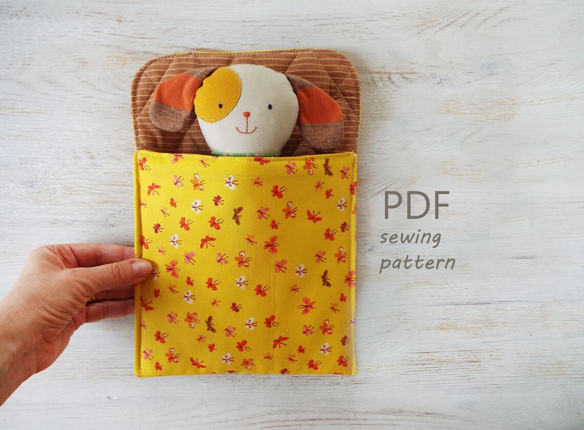 DIY Stuffed Dog in Bag Pattern Sewing Rag Dog Doll Handmade Etsy