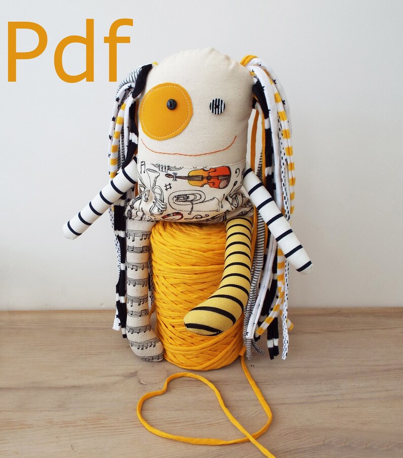 DIY Stuffed Monster Doll PDF Pattern Worry Doll Gift for | Etsy