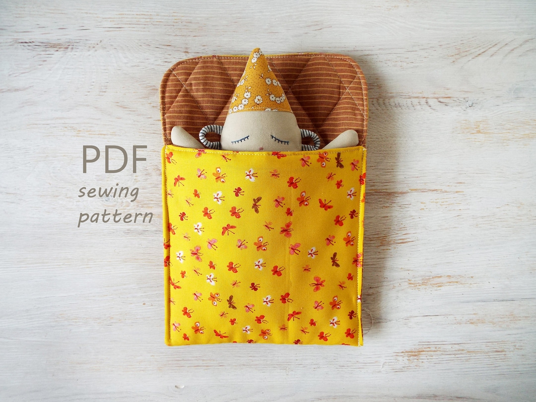 DIY Gnome Doll in Sleeping Bag Pattern PDF, Woodland Sleep Companion