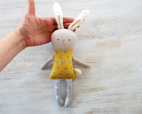 Easter Bunny Fabric Doll Plush Easter Gift Rabbit Plush | Etsy