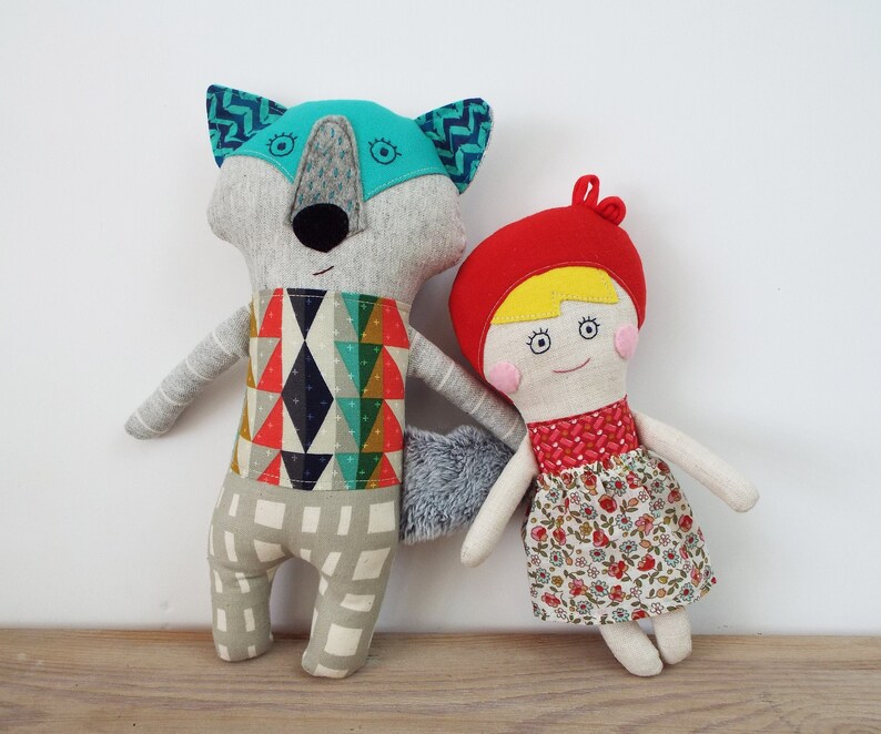 red riding hood wolf doll