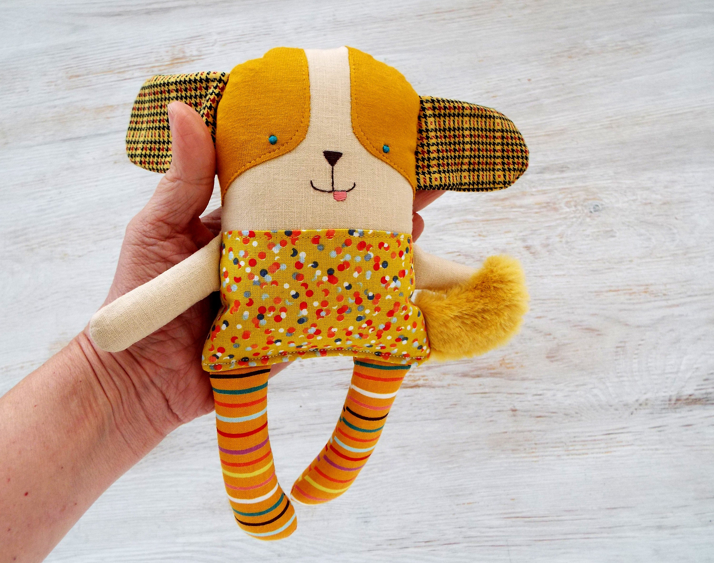 Dog toy stuffed animal . Puppy handmade doll . Puppy stuffed Etsy