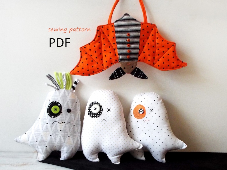 Cute Ghost Sewing Pattern Pdf. Ghost Rag Doll Pattern - Etsy