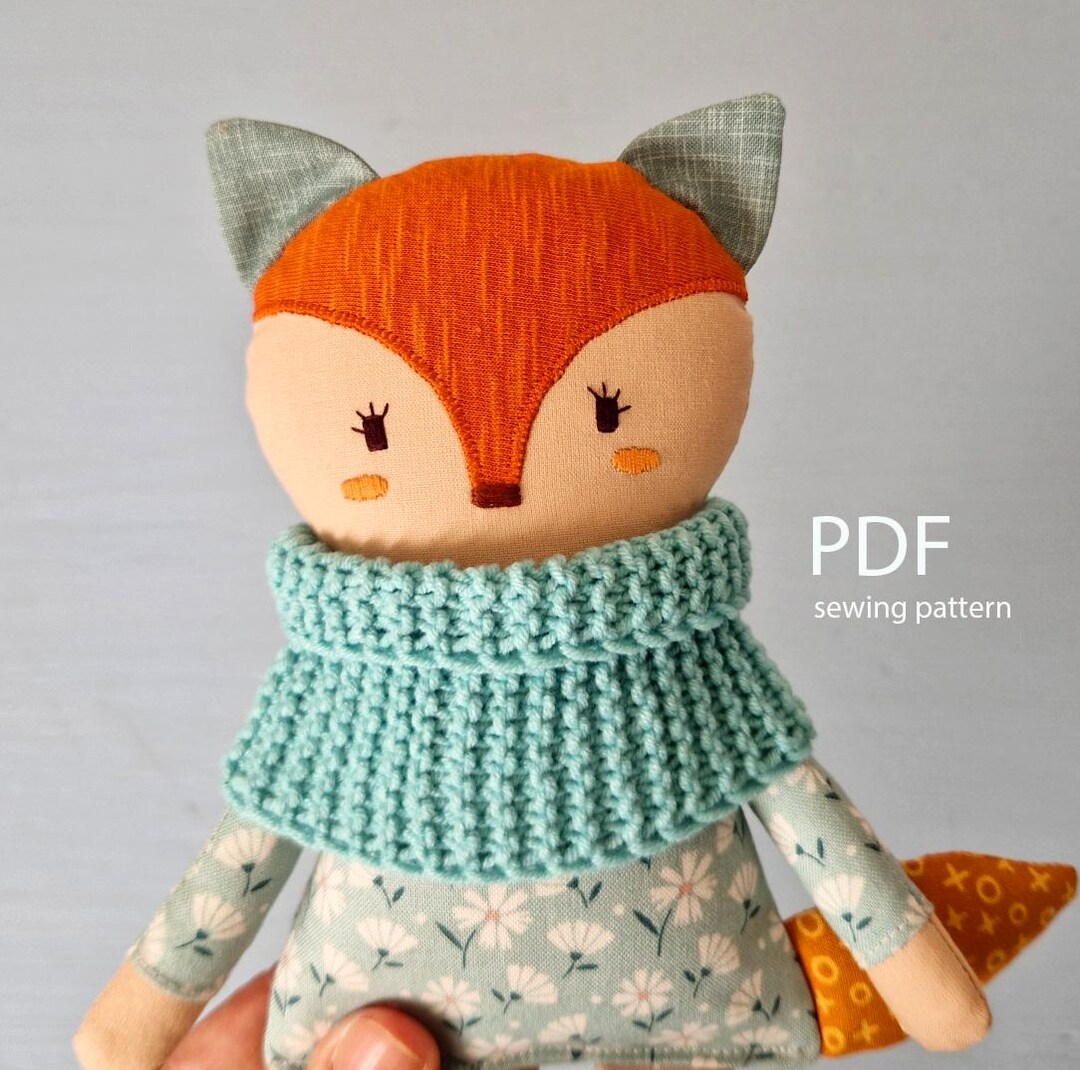 Pattern Baby Fox Fabric Fox Sewing Pattern - Etsy