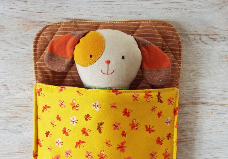 DIY Stuffed Dog in Bag Pattern Sewing Rag Dog Doll Handmade Etsy