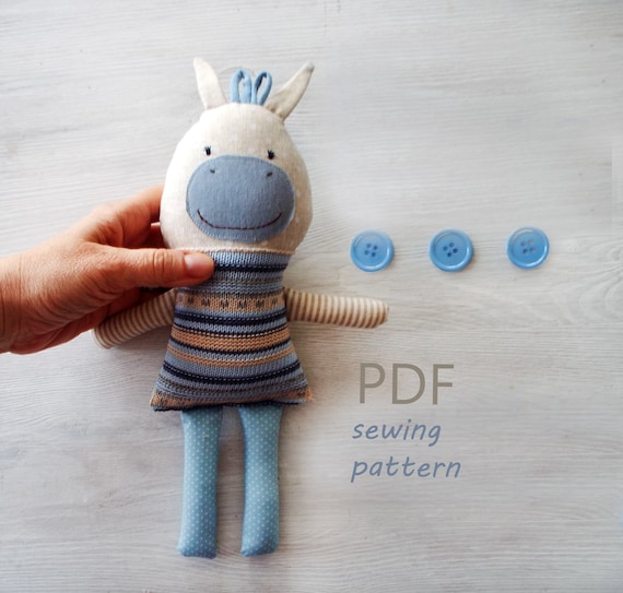 Donkey Toy Stuffed Animal Sewing Patterns . Puppy Donkey Lover