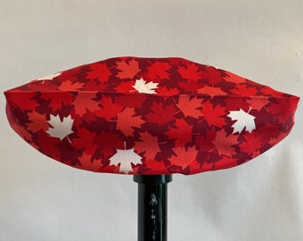 Curling Broom Cover - Red Maple