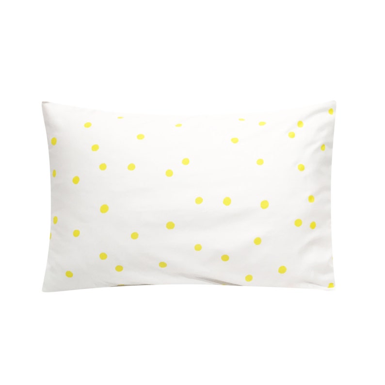 Polka Dot Screenprinted Pillowcase Tencel image 1