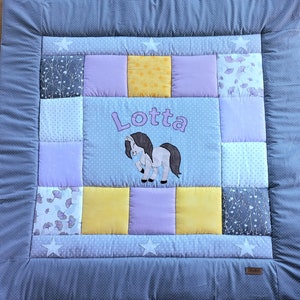 Crawling blanket, patchwork blanket, adventure blanket deer AVAILABLE FOR IMMEDIATE DELIVERY!