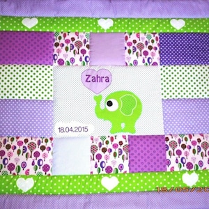 Babydeken, dekbed, patchwork deken, kruipdeken, kinderdeken, DEKEN volgens UW WENSEN! Wijzigingen zonder extra kosten!