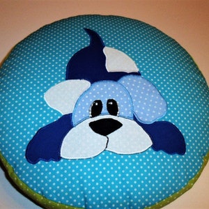 Seat cushion, floor cushion, and kindergarten cushion &quot;Dog.&quot; Available immediately, customization at no extra charge!