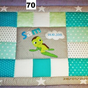 Krabbeldecke, Kinderdecke, Patchworkdecke Schildkröte