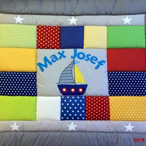 Baby blanket, quilt, Patchworkdecke, Krabbeldecke, Kinderdecke Maritim, Schiff SOFORT LIEFERBAR! Änderungen ohne Aufpreis!
