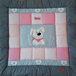 Baby blanket, quilt, patchwork blanket, crawling blanket, children&#39;s blanket &quot;Dog&quot;