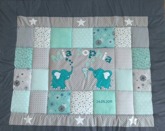 Baby blanket, quilt, Patchworkdecke, Krabbeldecke, Kinderdecke. Änderungen ohne Aufpreis!